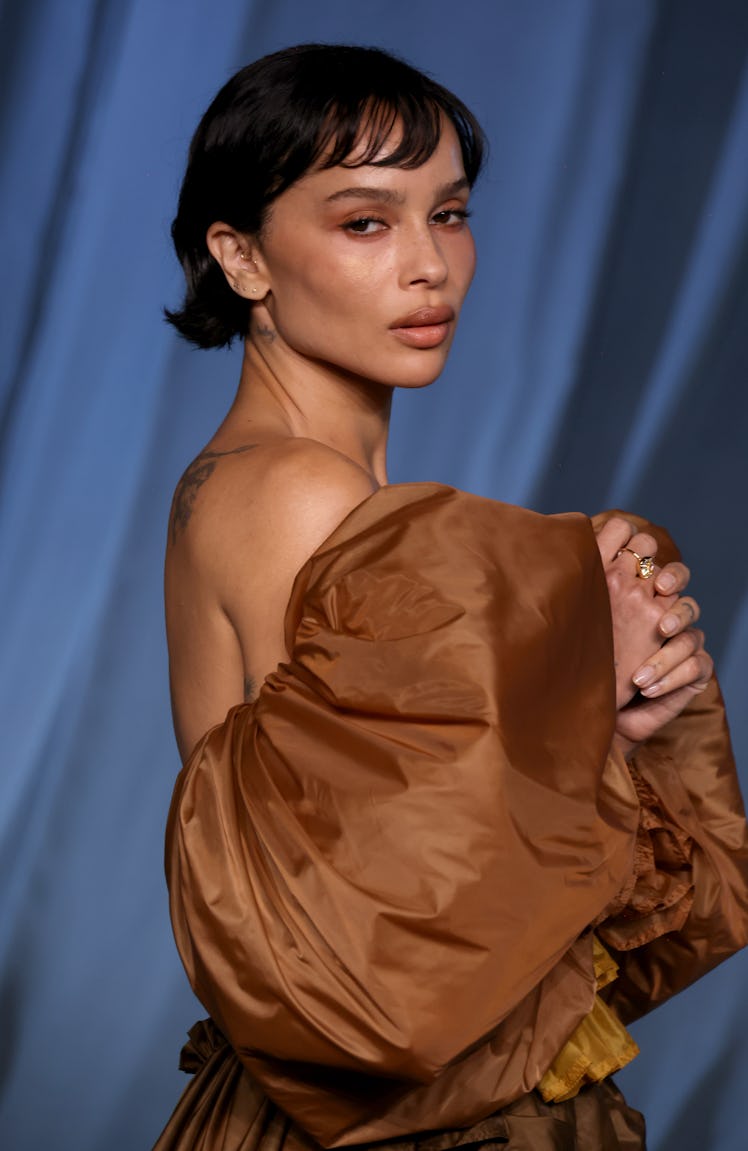 LOS ANGELES, CALIFORNIA - OCTOBER 18: Zoë Kravitz attends the 5th Annual Academy Museum Gala at the ...