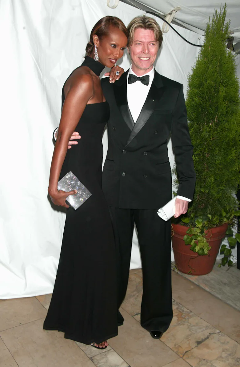 Iman & David Bowie during 21st Annual CFDA Awards at NY Public Library in New York City, New York, U...