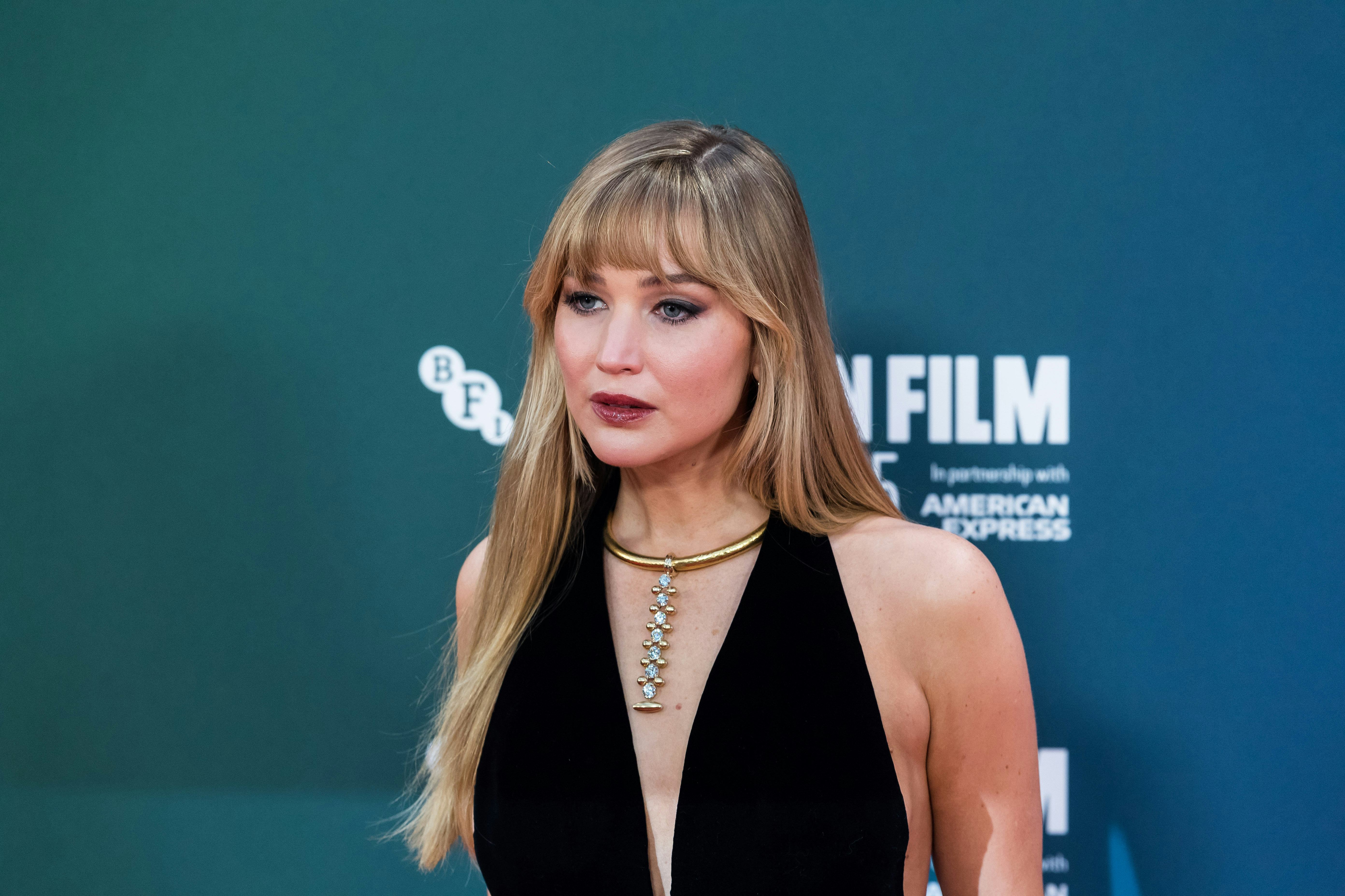 Jennifer Lawrence attends the UK premiere of 'Die, My Love'