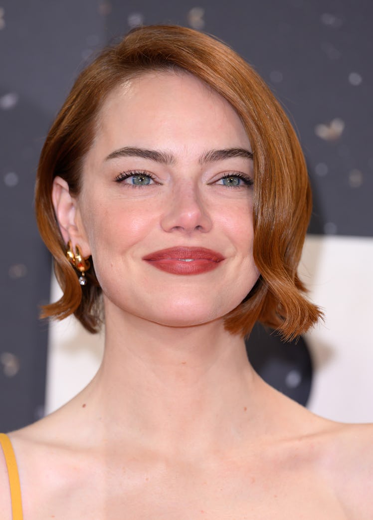 LONDON, ENGLAND - OCTOBER 10: Emma Stone attends the "Bugonia" Headline Gala at the 69th BFI London ...