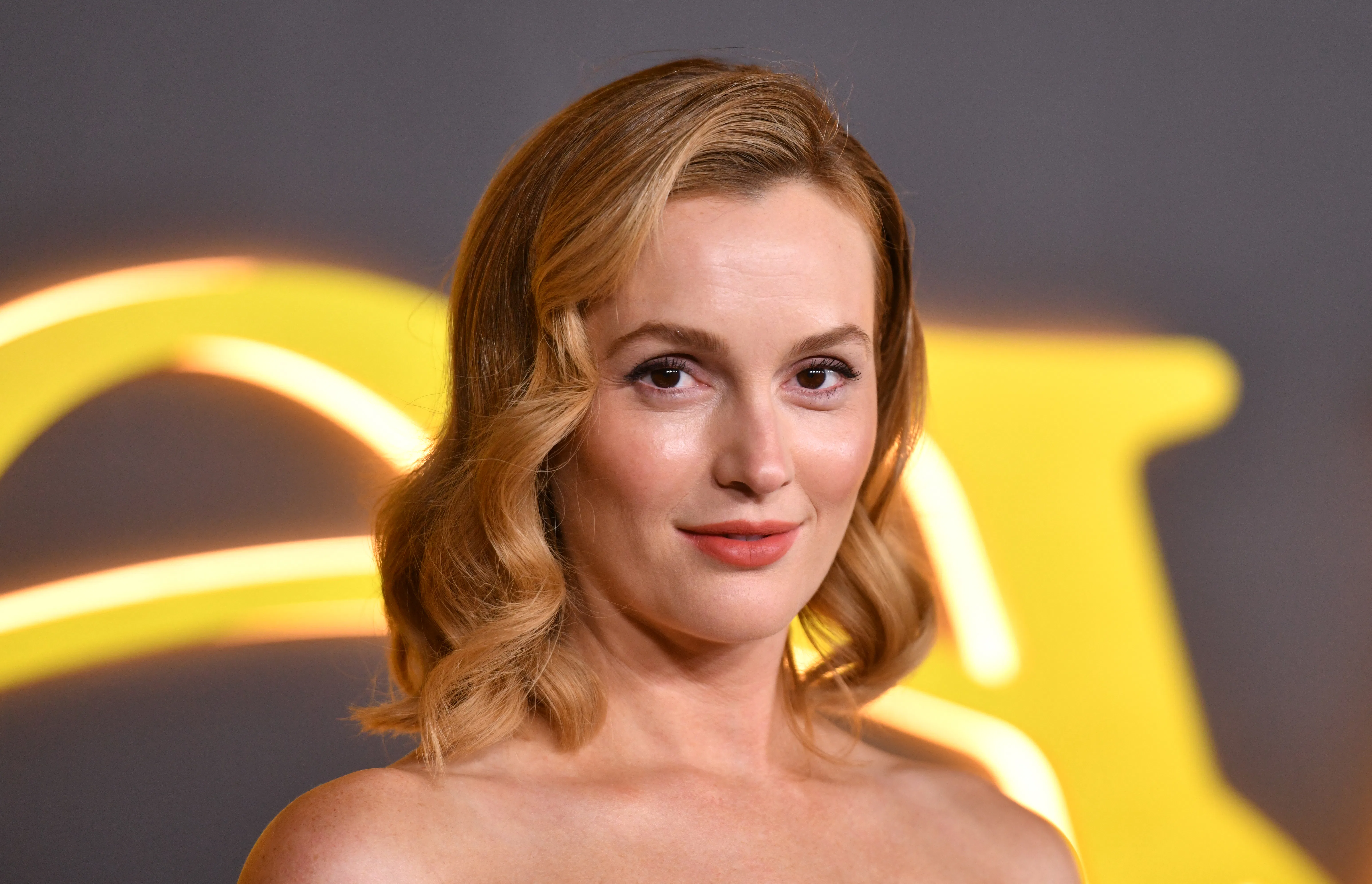 Leighton Meester's Plunging Black Dress Was So Anti-Blair Waldorf