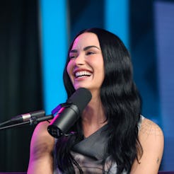 LOS ANGELES, CALIFORNIA - OCTOBER 30: Demi Lovato visits the SiriusXM Studios on October 30, 2025 in...