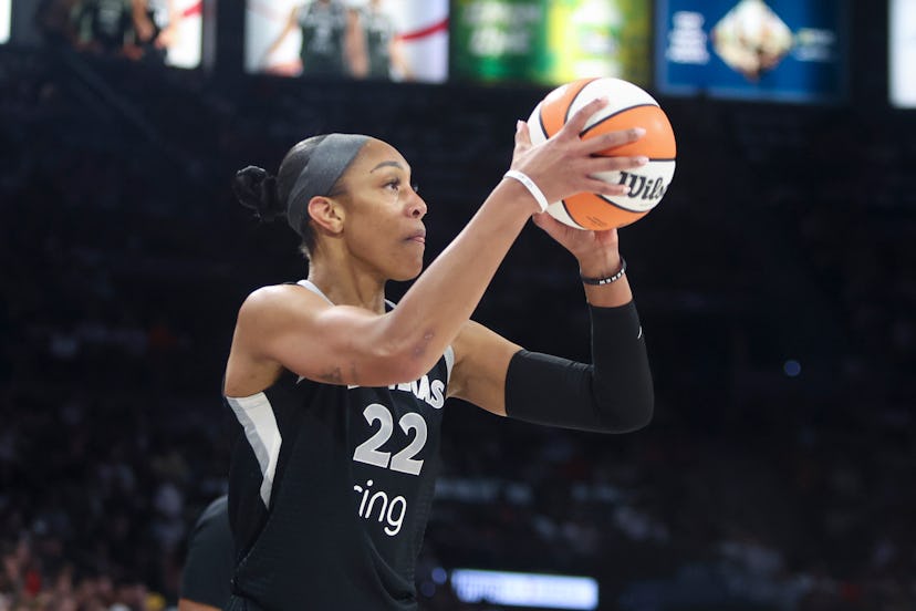 Three minutes before tipoff, A’ja Wilson — the Las Vegas Aces’ center-forward and four-time WNBA MVP...