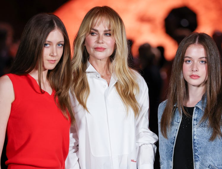 Sunday Rose Kidman Urban, Nicole Kidman and Faith Margaret Kidman-Urban attend the Chanel Womenswear...