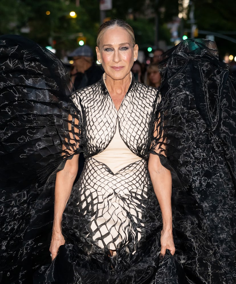Actress Sarah Jessica Parker is seen arriving at the New York City Ballet 2025 Fall Fashion Gala at ...