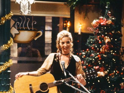 Lisa Kudrow as 'Phoebe Buffay' during a scene from ‘Friends’, November 15th 1994. (Photo by Alice S ...