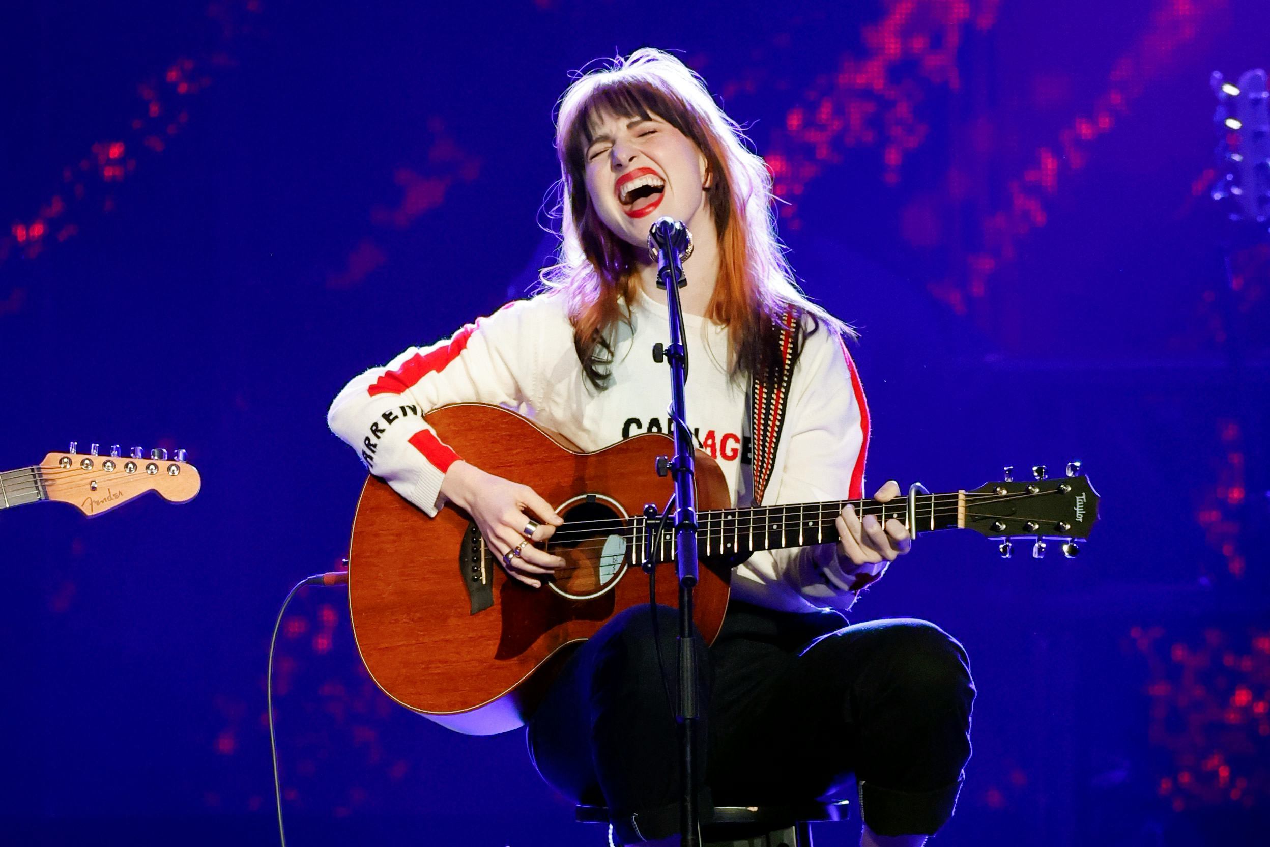 NASHVILLE, TENNESSEE - MARCH 20: Hayley Williams performs onstage during the Love Rising: Let Freedo...