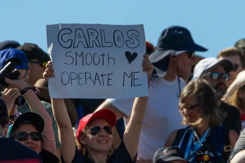 A friend admits she first got into F1 racing because the drivers were hot. Respect.
