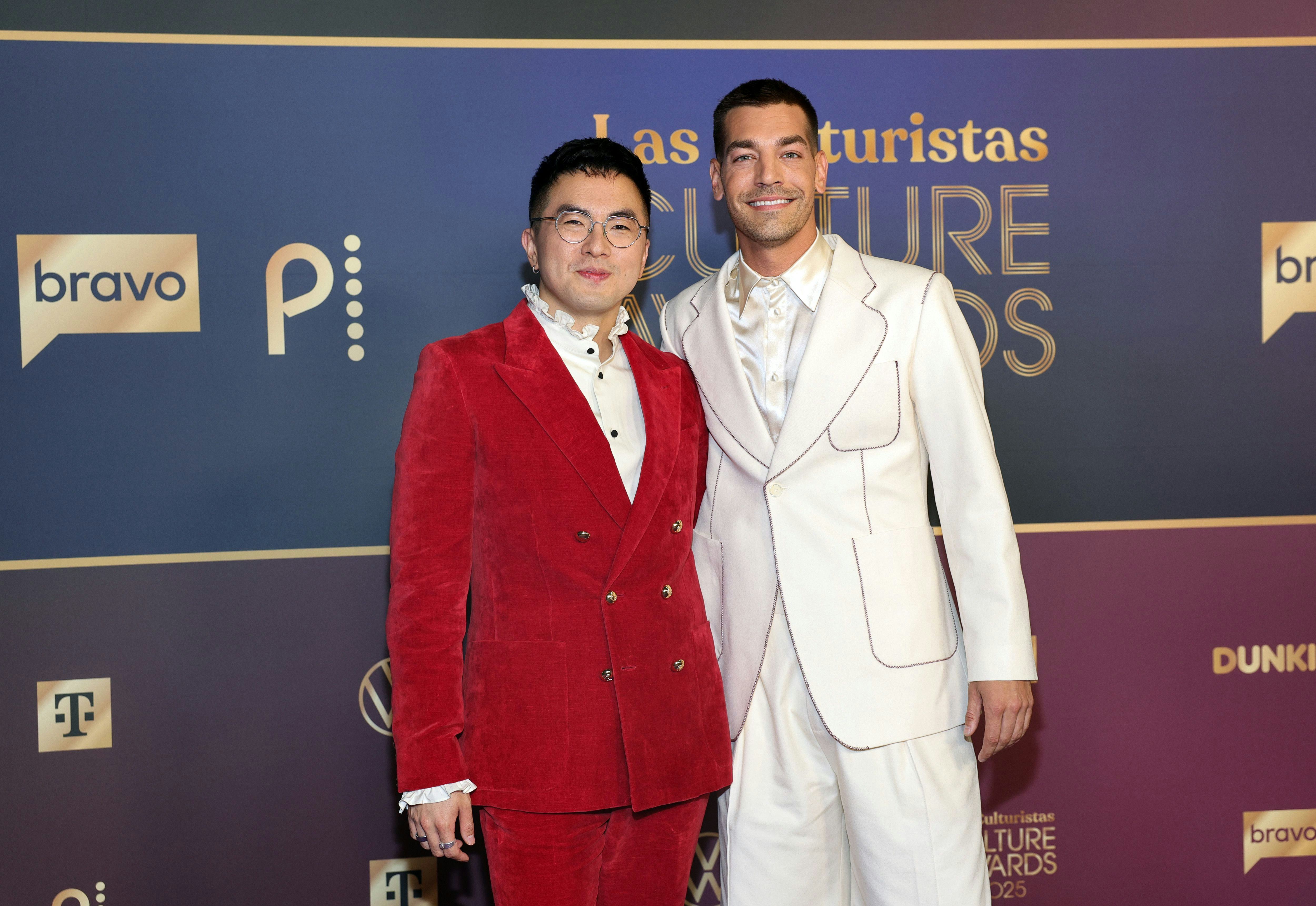 Bowen Yang and Matt Rogers attend Las Culturistas Culture Awards 
