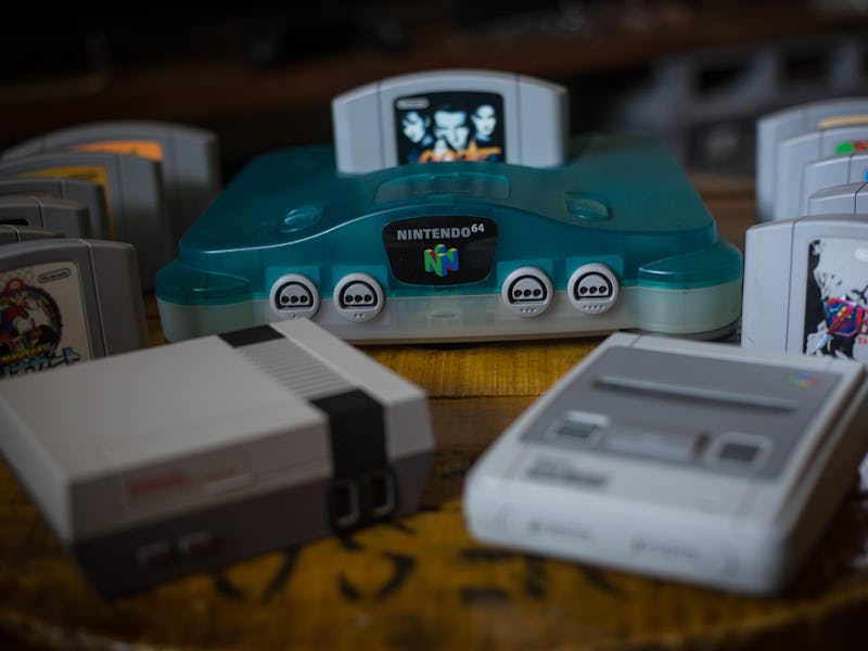 BANGKOK, THAILAND - 2018/05/24: In this photo illustration, a Japanese edition of the Nintendo 64 c...