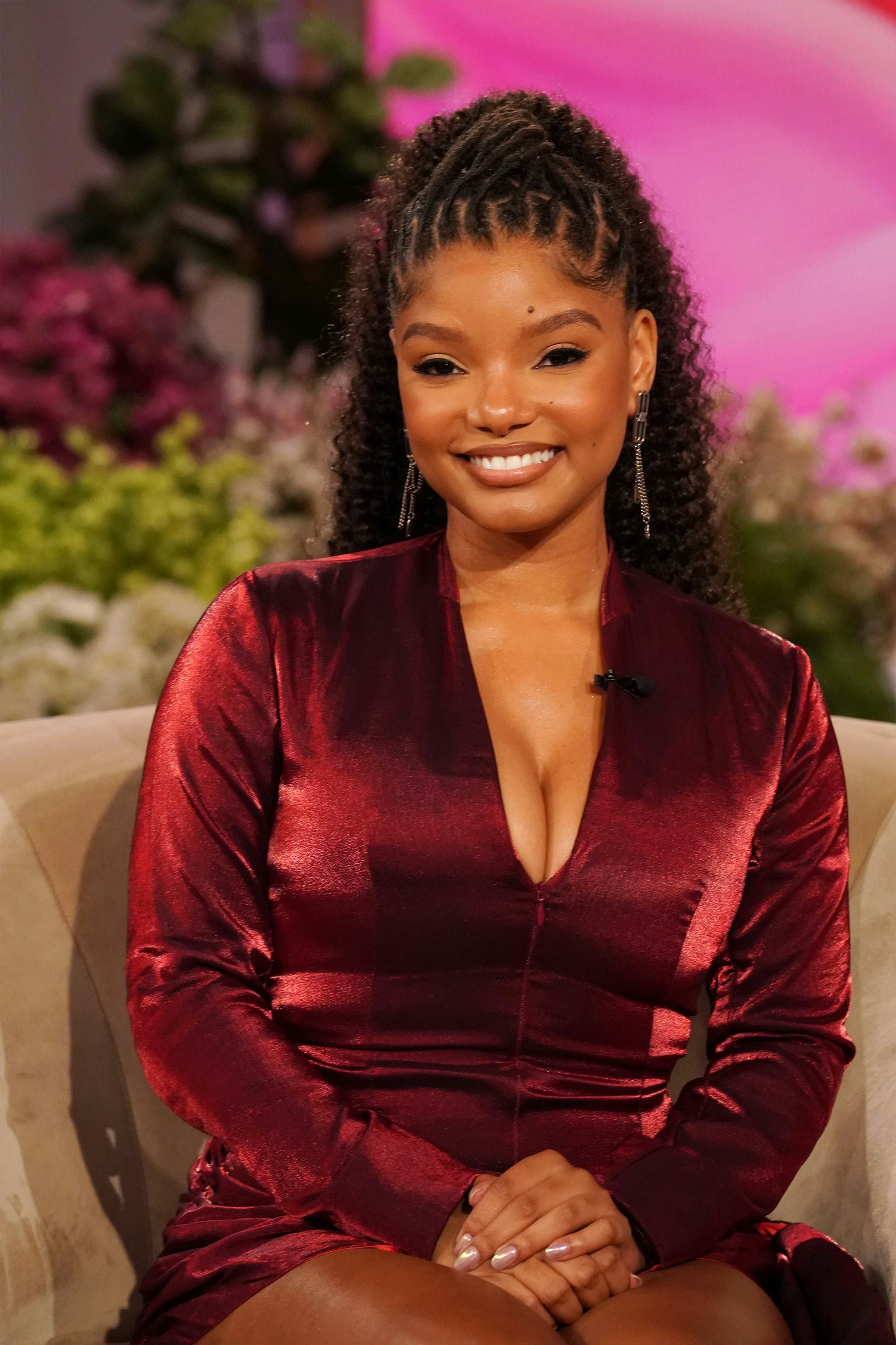 BURBANK, CALIFORNIA - October 22, 2025: Halle Bailey appears on "The Jennifer Hudson Show" airing Oc...