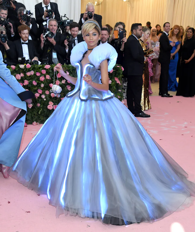 NEW YORK, NEW YORK - MAY 06: Zendaya arrives for the 2019 Met Gala celebrating Camp: Notes on Fashio...