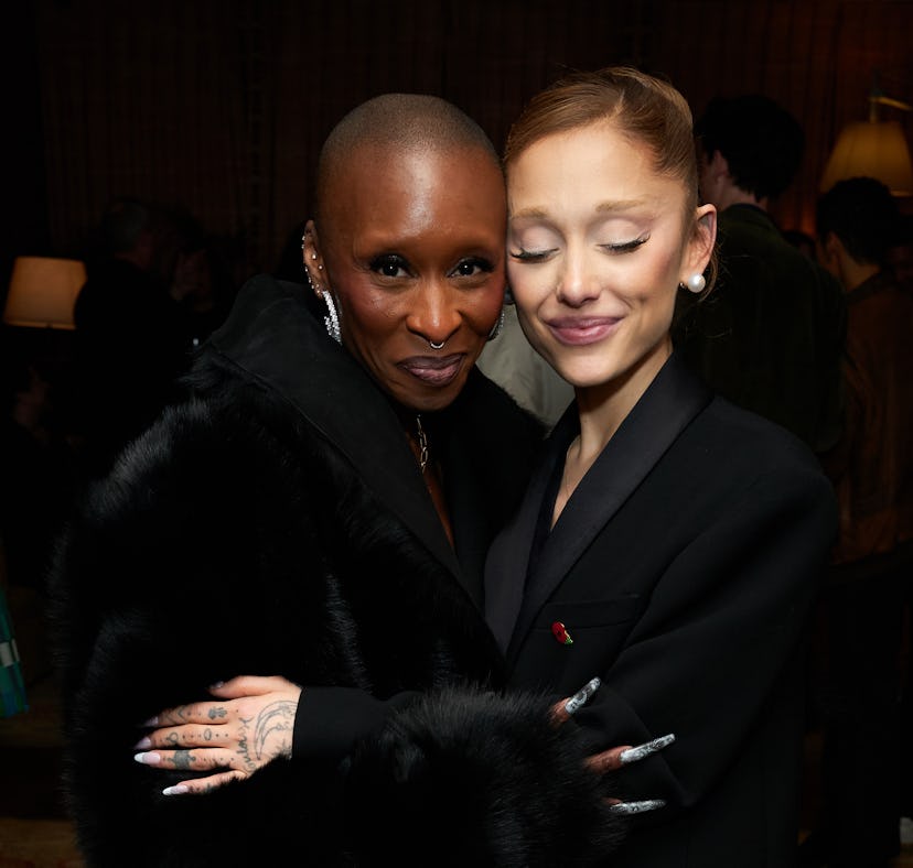 Cynthia Erivo spoke about Ariana Grande's red carpet incident with a fan.