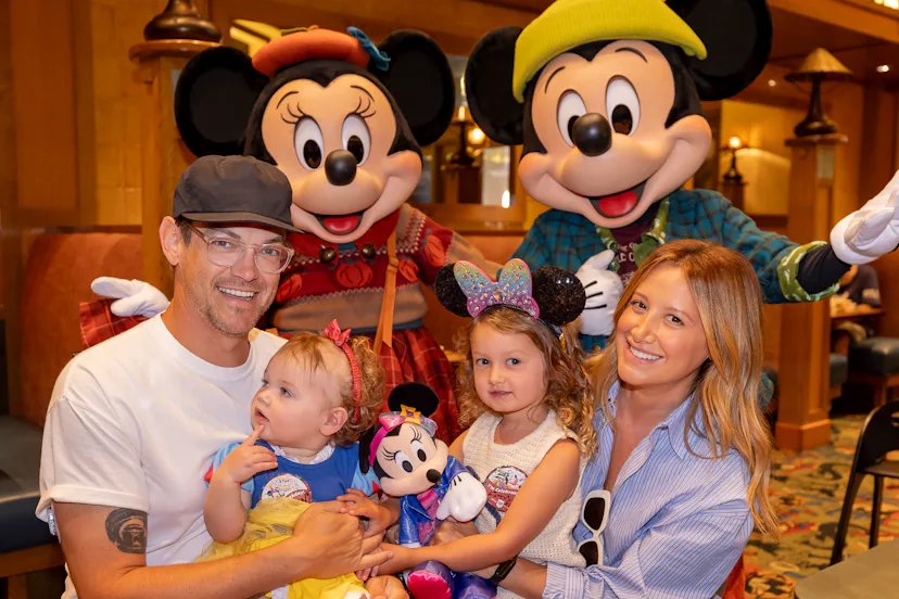 ANAHEIM, CALIFORNIA - SEPTEMBER 3: In this handout image provided by Disneyland Resort, actress Ashl...