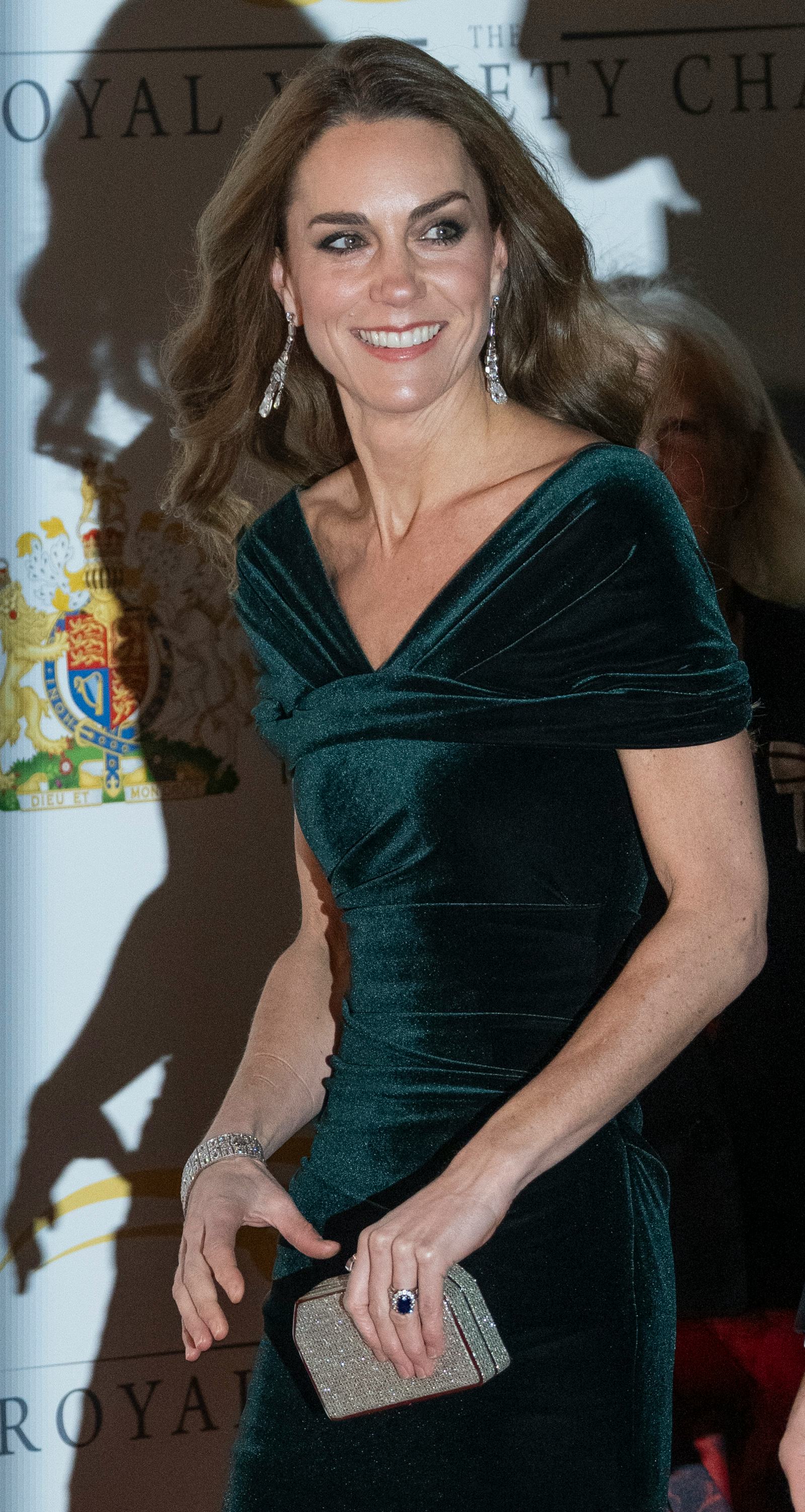 LONDON, ENGLAND - NOVEMBER 19: Catherine, Princess of Wales attends the Royal Variety Performance at...