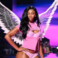 Angel Reese at the 2025 Victoria's Secret Fashion Show held at Steiner Studios on October 15, 2025 i...