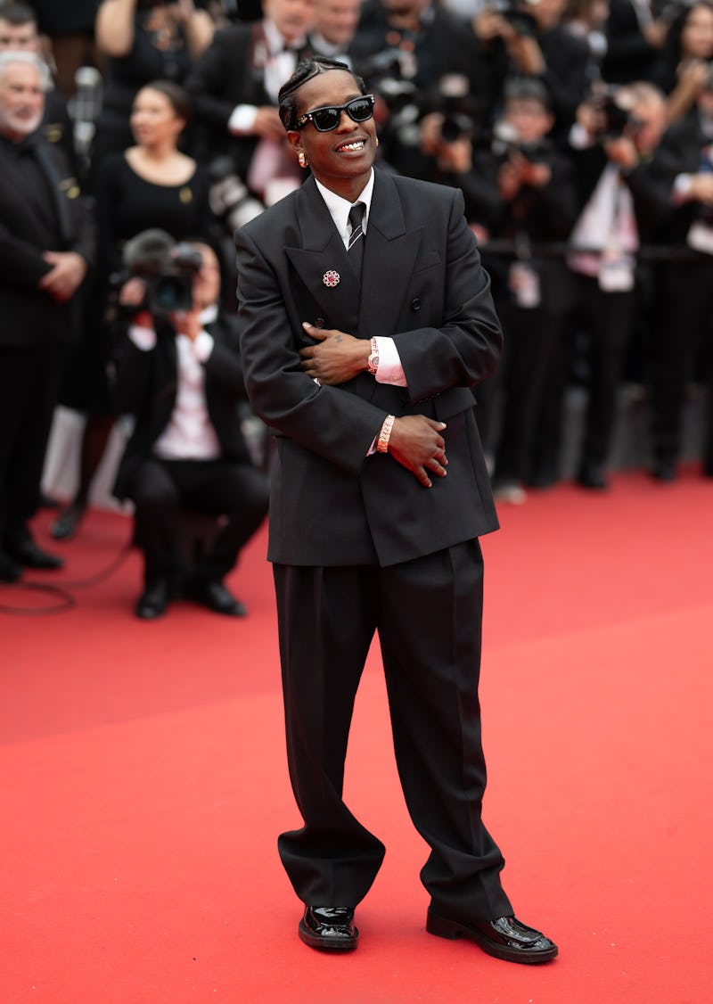 CANNES, FRANCE - MAY 19: A$ap Rocky attends the "Highest 2 Lowest" red carpet at the 78th annual Can...