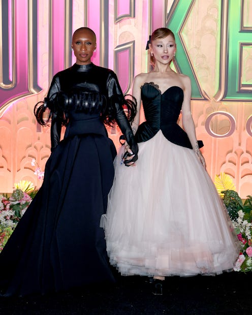 Cynthia Erivo spoke about protecting Ariana Grande during a fan attack at the 'Wicked: For Good' pre...