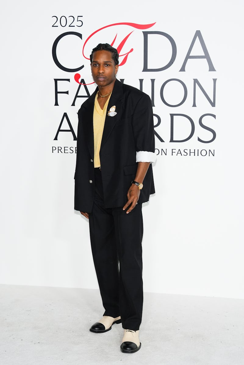 NEW YORK, NEW YORK - NOVEMBER 03: A$AP Rocky attends The 2025 CFDA Fashion Awards at American Museum...
