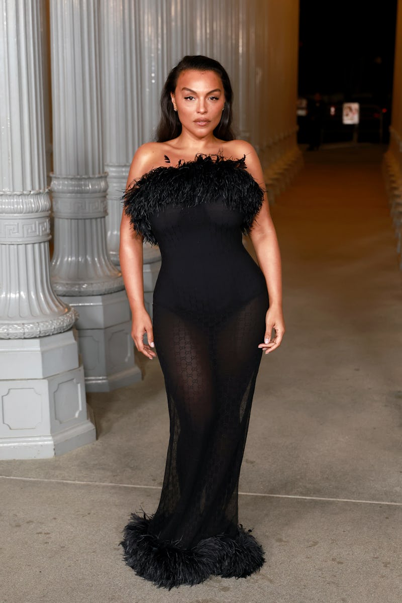 LOS ANGELES, CALIFORNIA - NOVEMBER 01: Paloma Elsesser attends the 2025 LACMA Art+Film Gala at Los A...