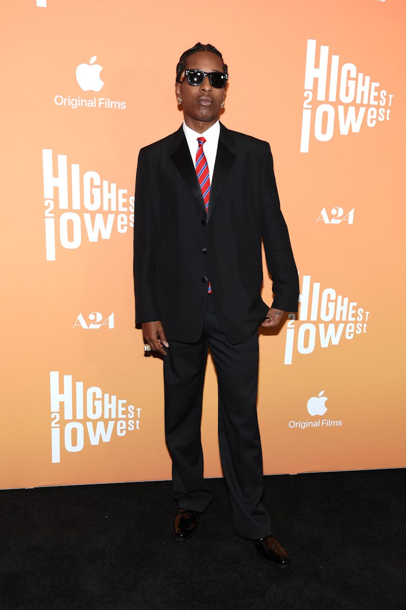 NEW YORK, NEW YORK - AUGUST 11: A$AP Rocky attends the "Highest 2 Lowest" New York Premiere at Brook...