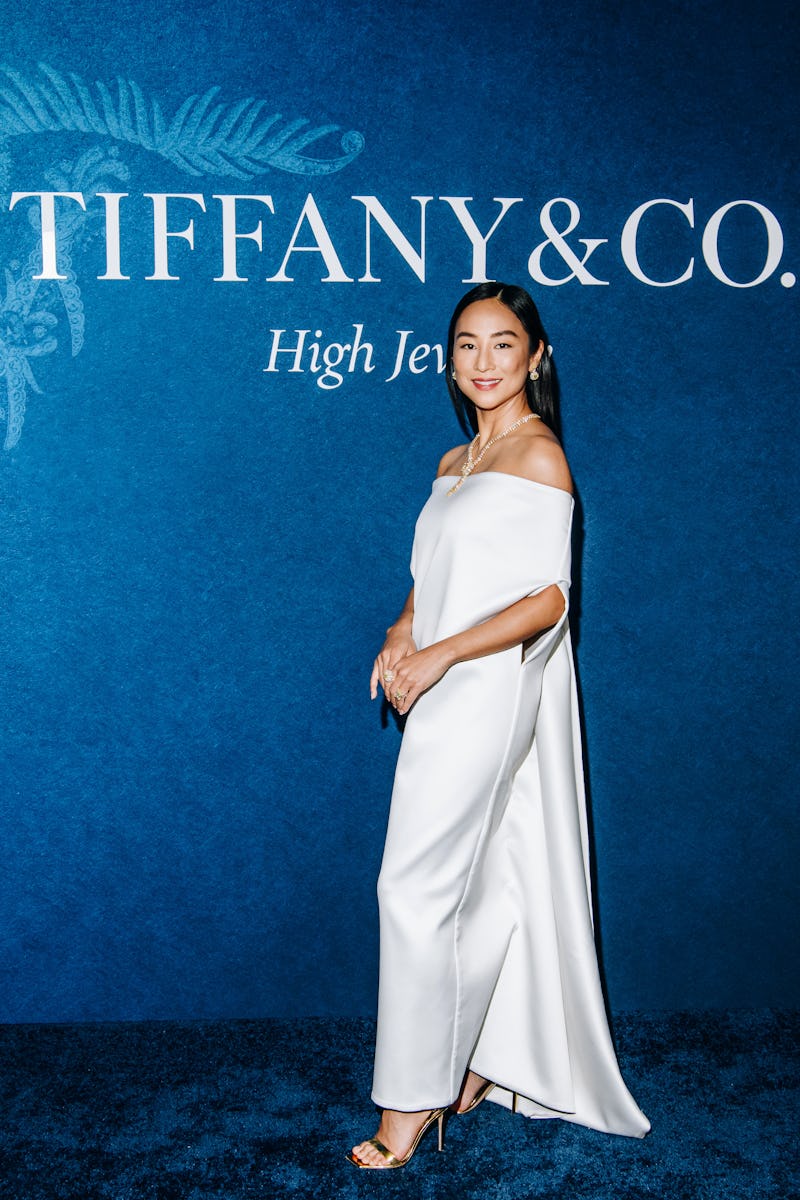 Greta Lee at the Tiffany Blue Book Gala held at The Metropolitan Museum of Art on April 25, 2025 in ...
