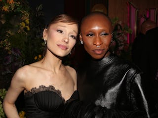 Cynthia Erivo shares how she and Ariana Grande support each other amid 'Wicked' press run.