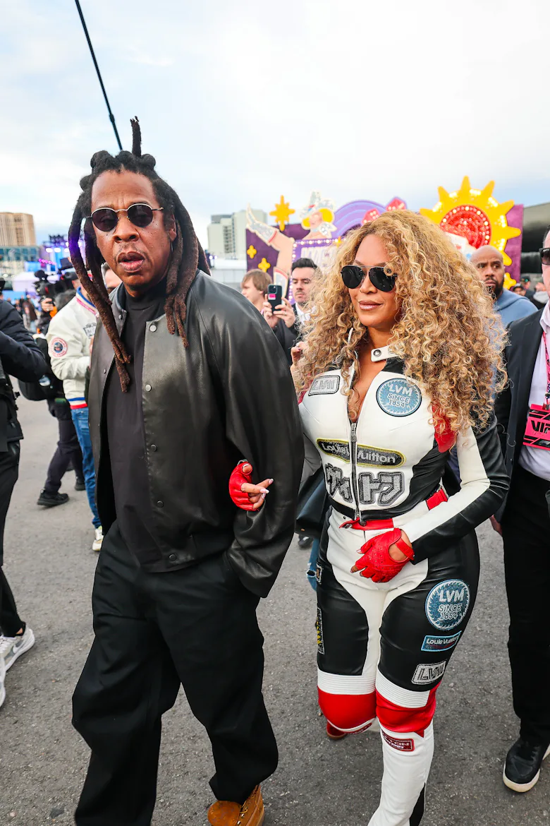 Beyoncé Is Red Hot in Plunging Ferrari Bodysuit for Vegas F1 Grand Prix