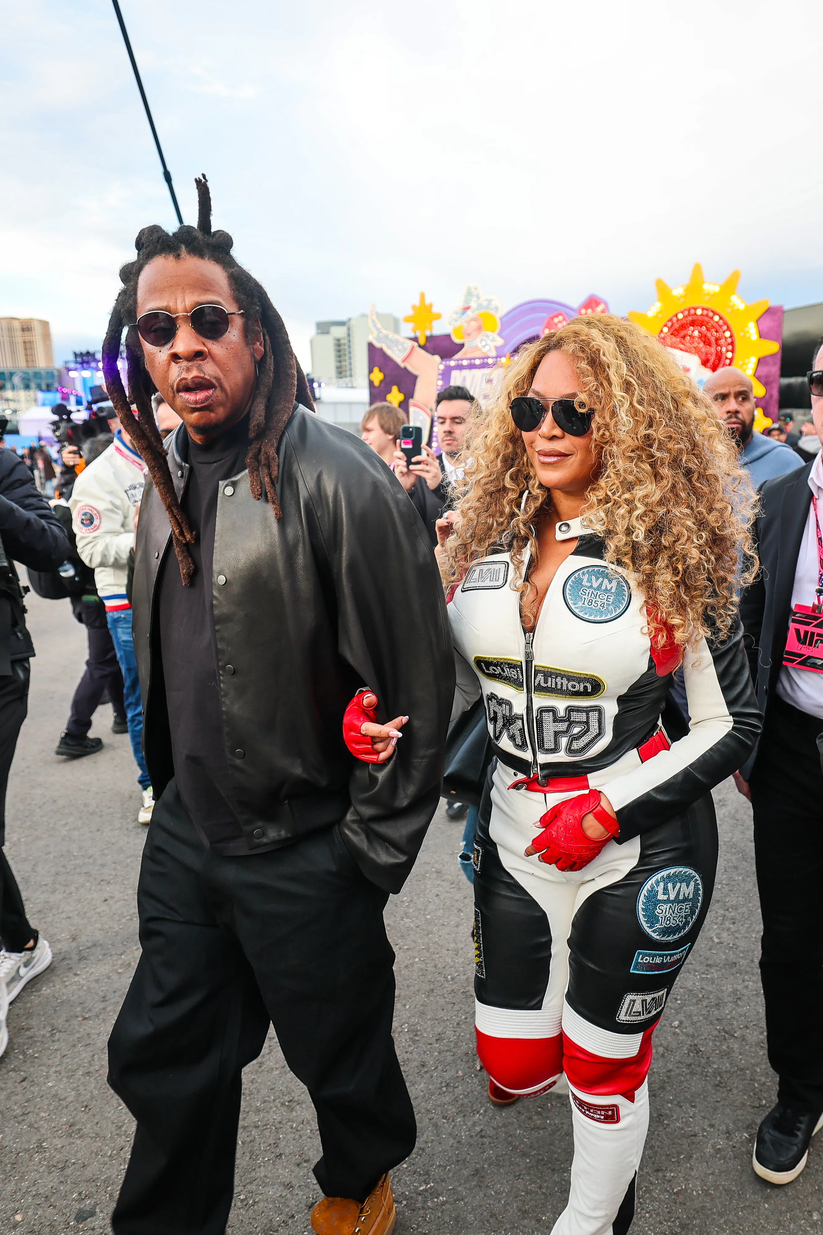 Beyoncé’s Cleavage-Baring 'Fits Were The MVPs At Vegas’s F1 Grand Prix