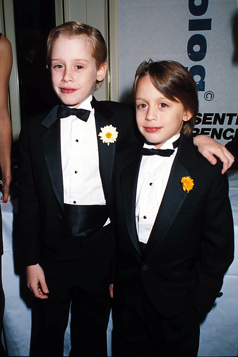 UNITED KINGDOM - CIRCA 1991: Macaulay Culkin, Kieran Culkin (Photo by Dave Benett/Getty Images)