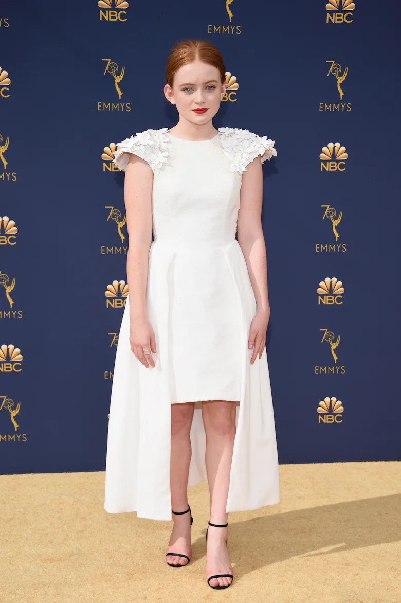 LOS ANGELES, CA - SEPTEMBER 17: Sadie Sink attends the 70th Emmy Awards at Microsoft Theater on Sep...