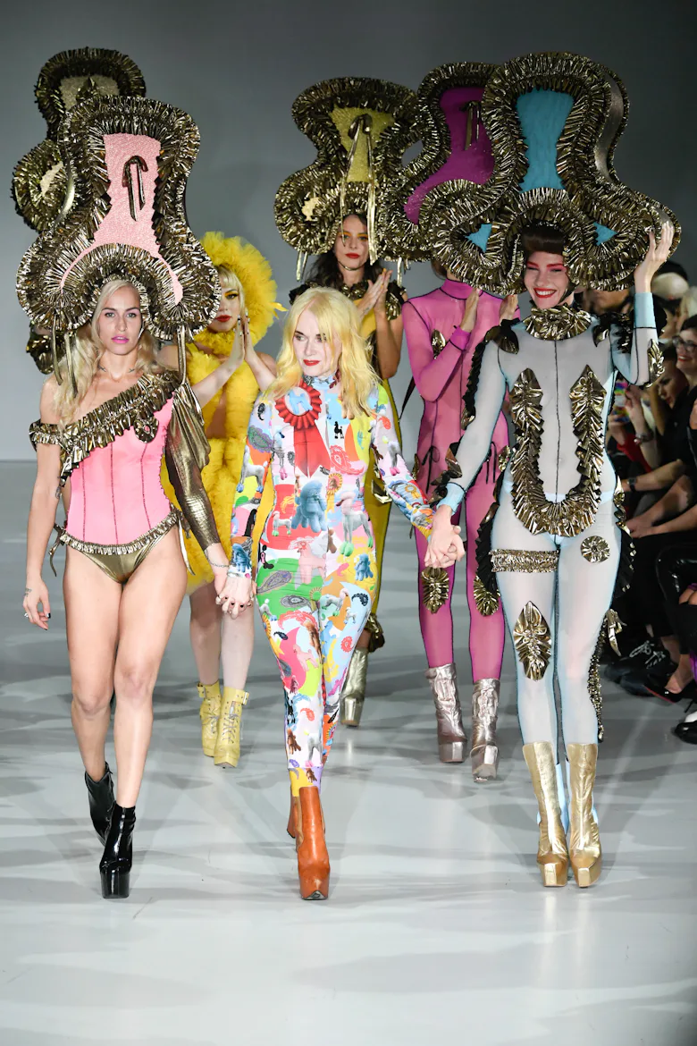 Pam Hogg Ready to Wear Spring/Summer 2020 fashion show during London Fashion Week September 2019 at ...