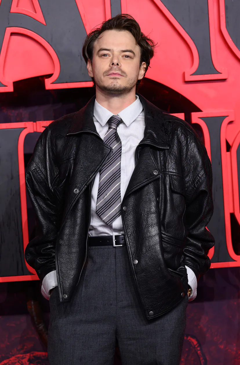 LONDON, ENGLAND - NOVEMBER 13: Charlie Heaton attends the "Stranger Things 5" UK Special Screening a...
