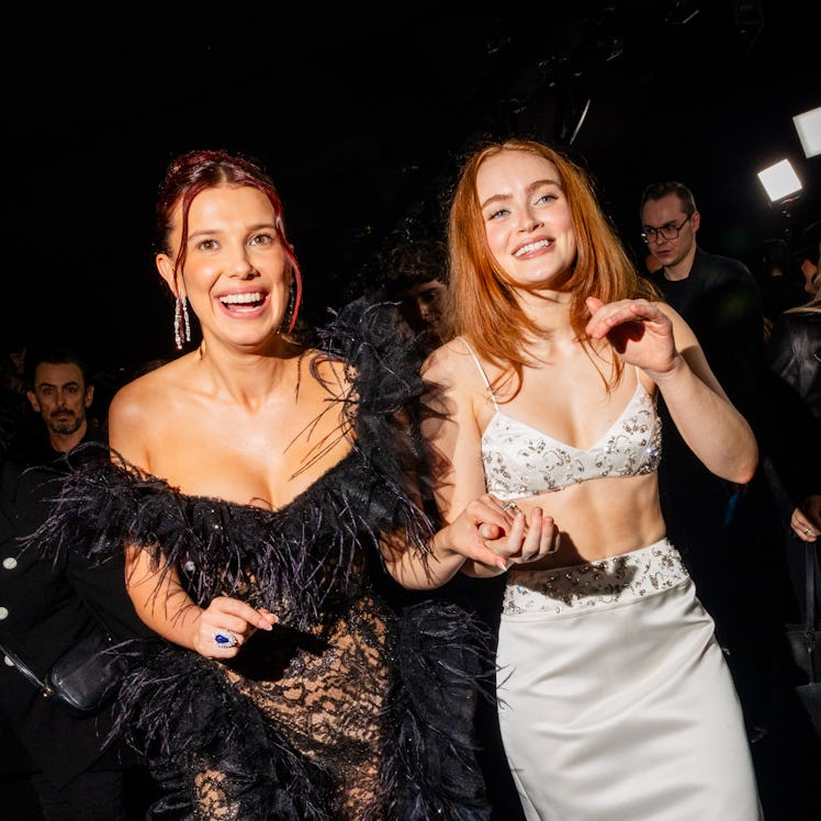 Here are Millie Bobby Brown and Sadie Sink's nakedest 'Stranger Things' press tour looks.