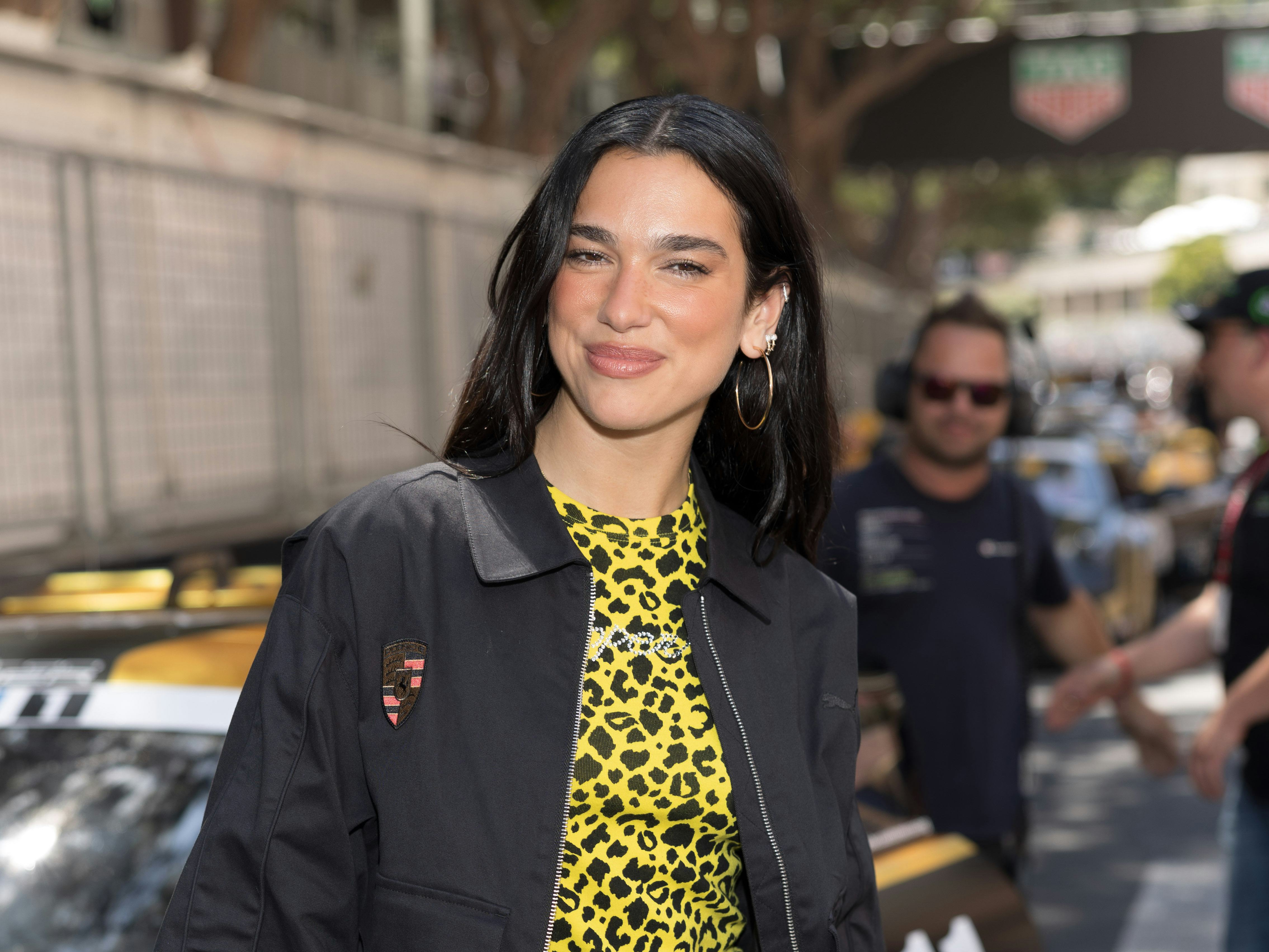 MONTE-CARLO, MONACO - MAY 25: Dua Lipa attends the F1 Grand Prix Of Monaco on May 25, 2025 in Monte-...