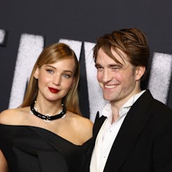 NEW YORK, NEW YORK - NOVEMBER 01: (L-R) Jennifer Lawrence and Robert Pattinson attend "Die My Love" ...