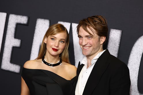 NEW YORK, NEW YORK - NOVEMBER 01: (L-R) Jennifer Lawrence and Robert Pattinson attend "Die My Love" ...