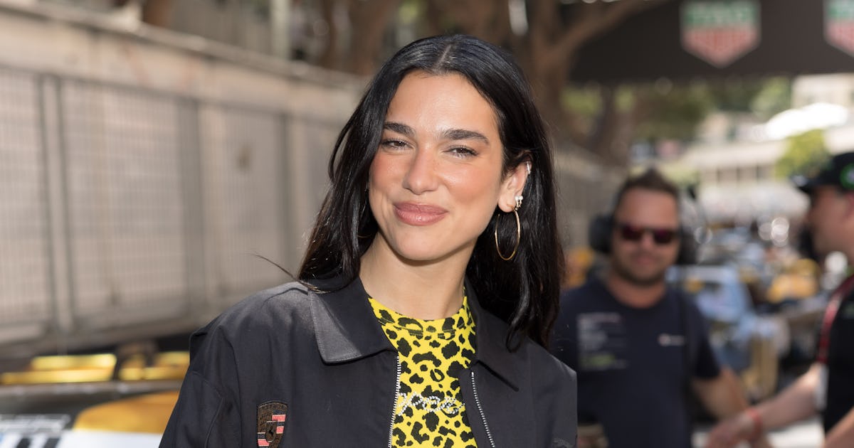 Dua Lipa's Date Night Look Included A Sheer Slip & A Sweet Nod To Callum Turner