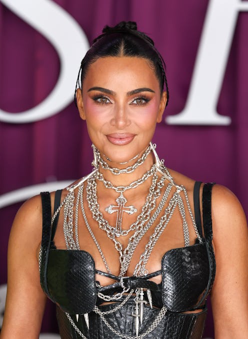 LONDON, ENGLAND - OCTOBER 22:  Kim Kardashian attends the "All's Fair" London Premiere at Odeon Luxe...