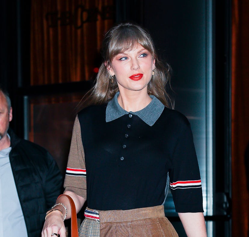 NEW YORK, NEW YORK - NOVEMBER 07: Taylor Swift seen in SoHo on November 07, 2025 in New York City. (...