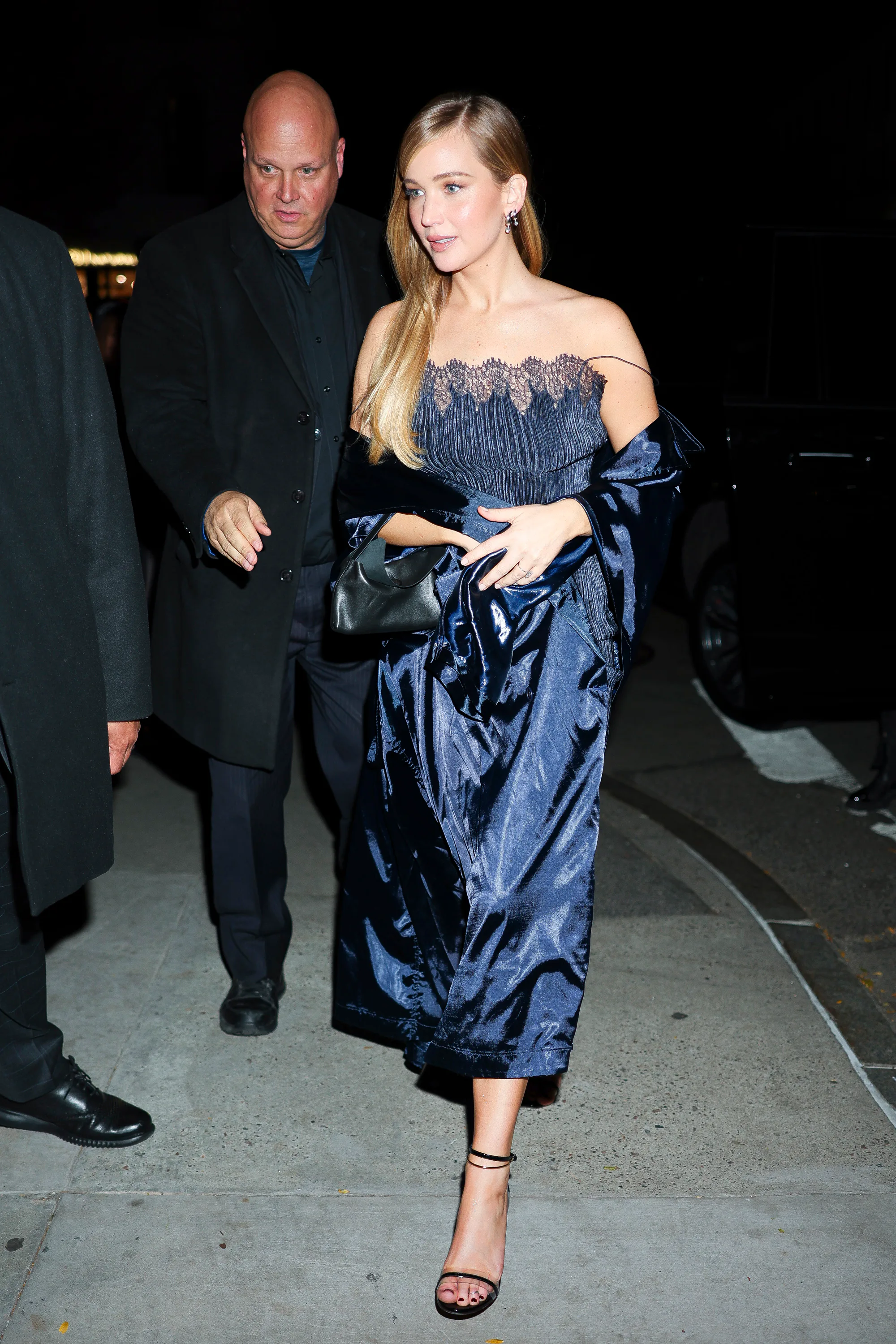 Jennifer Lawrence seen on the Upper East Side on November 01, 2025 in New York City.