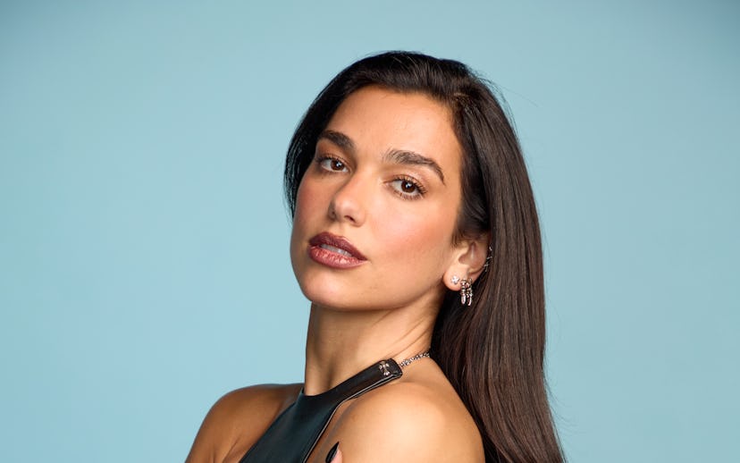 CLEVELAND, OHIO - OCTOBER 19: Due Lipa poses for a portrait at the 2024 Rock & Roll Hall Of Fame Ind...