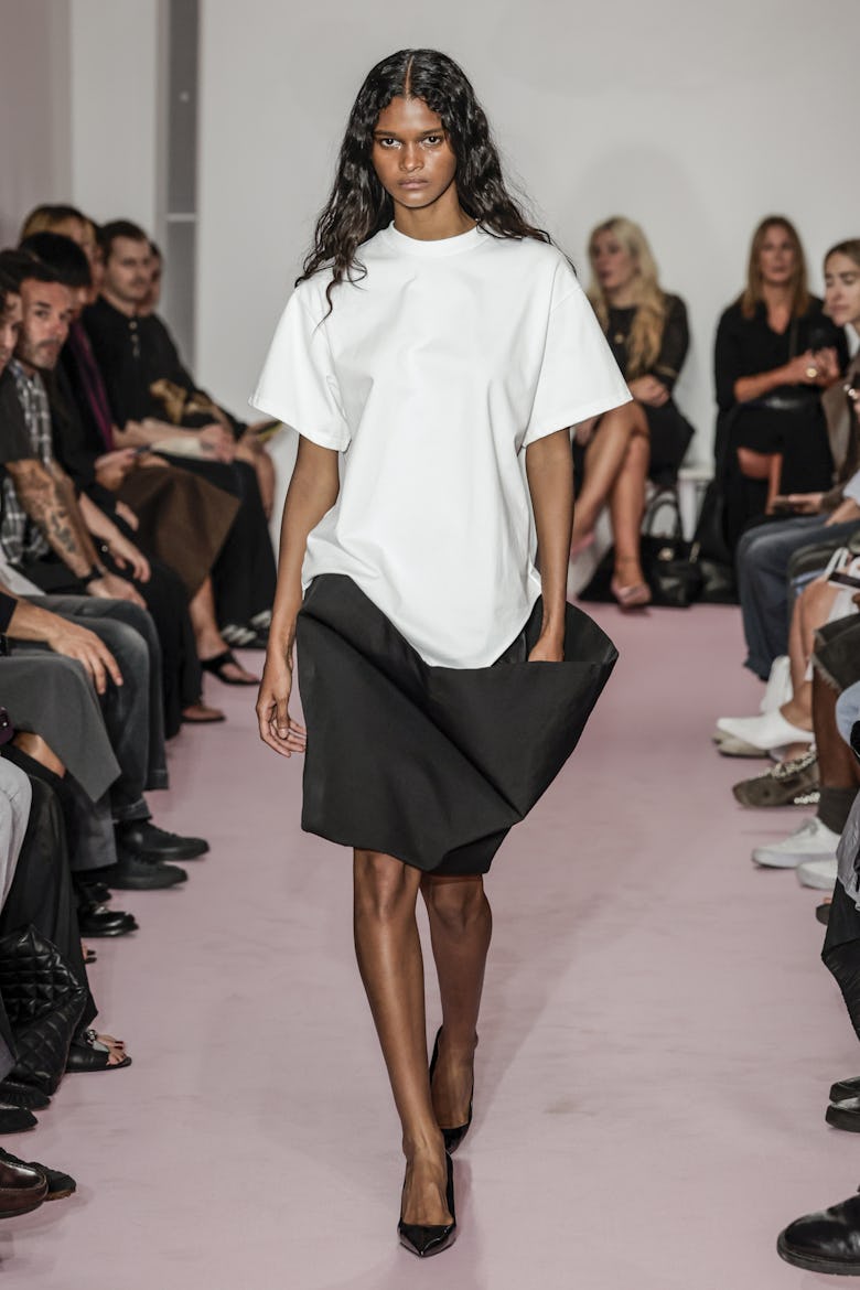 A model walks the runway during the Lii Ready to Wear spring/summer 2026 fashion show as part of the...