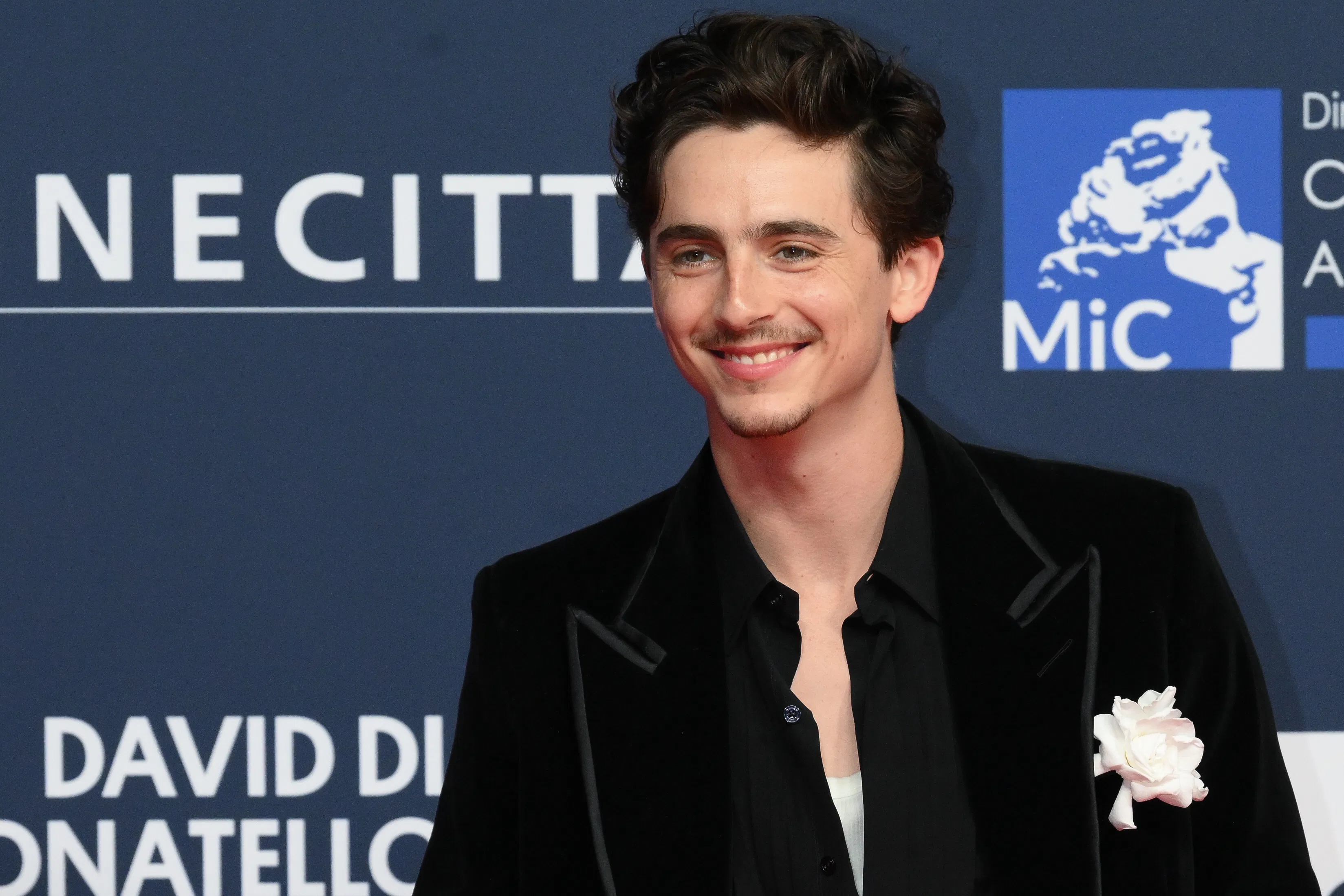 American actor Timothée Chalamet during the red carpet for 2025 David di Donatello awards ceremony