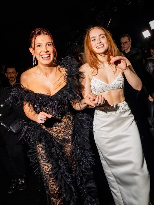 Millie Bobby Brown and Sadie Sink at the "Stranger Things" Los Angeles Premiere