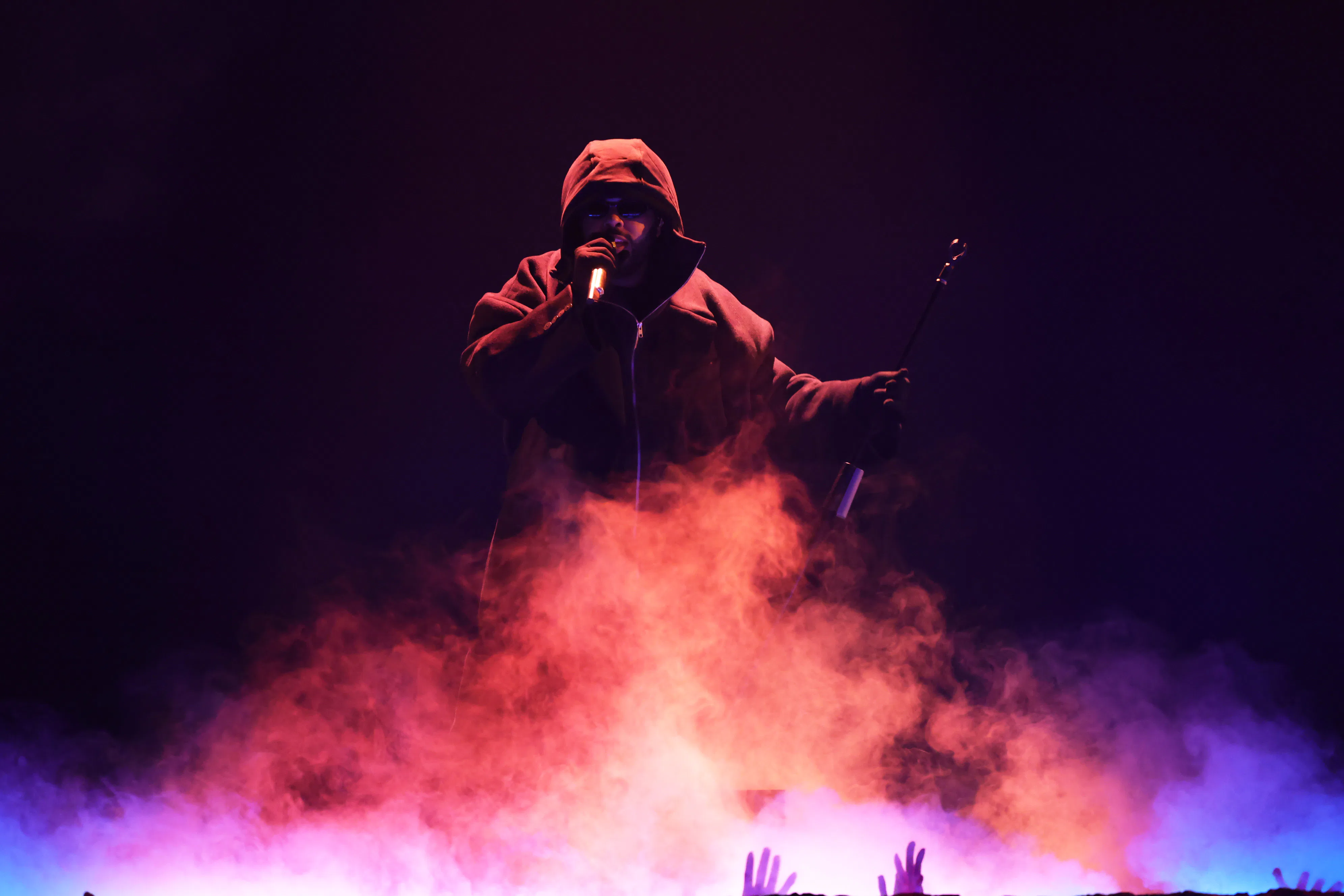 The Weeknd performs onstage during the 67th Annual GRAMMY Awards 