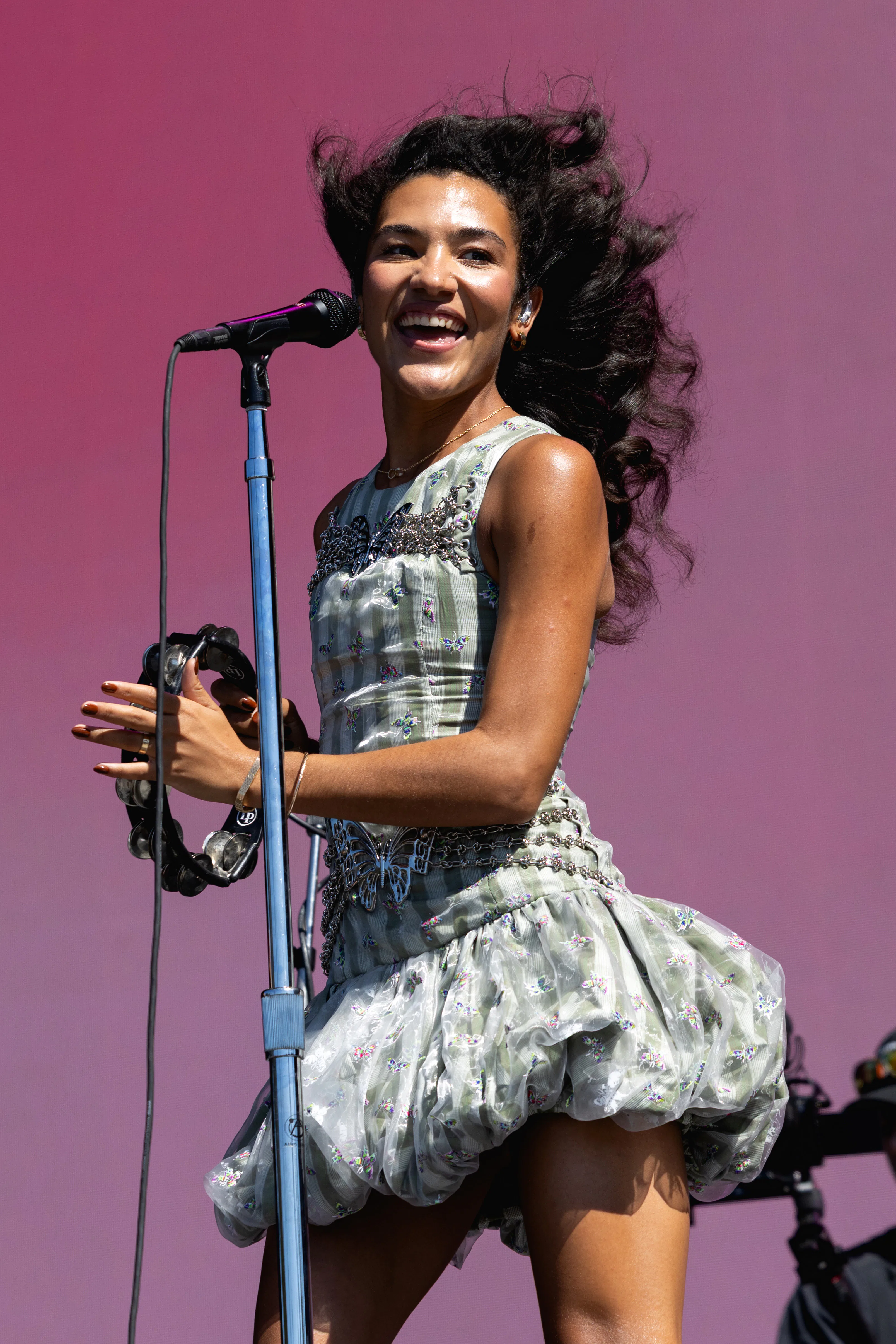 AUSTIN, TEXAS - OCTOBER 11: Olivia Dean performs onstage during weekend two, day two of the 2025 Aus...