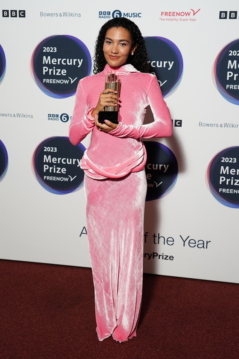Olivia Dean attending the Mercury Prize 2023 awards show at the Eventim Apollo in London. Picture da...