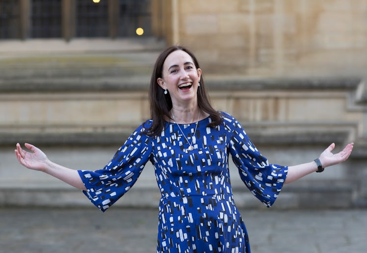 OXFORD, ENGLAND - MARCH 21: Sophie Kinsella, international best selling chick-lit author, at the FT...