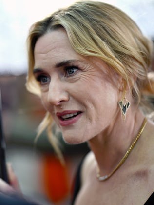 LONDON, ENGLAND - DECEMBER 03: Kate Winslet attends the "Goodbye June" World Premiere at the Curzon ...